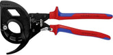 Knipex Tools 95 32 320 Three Stage Drive Ratchet Cable Cutter with Comfort Grip Handle, Red/Blue