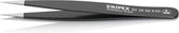 KNIPEX Tweezers,ESD,Straight,5-1/4 In,SS,Black (922869ESD) | bike-hand-tools