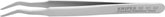 KNIPEX Tools 92 01 02 Premium Stainless Steel Positioning Tweezers-35°Angled-SMD, 4-3/4"