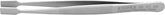 KNIPEX Tools 92 01 05 Premium Stainless Steel Gripping Tweezers-Blunt Tips, 4 3/4"