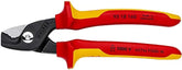 KNIPEX Tools 95 18 160 US StepCut Cable Shears, Insulated Grip 6.25-Inch, Red