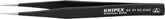KNIPEX Tools Stainless Steel Gripping Tweezers-Pointed Tips-ESD, 5"