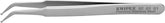KNIPEX Tools 92 01 01 Premium Stainless Steel Positioning Tweezers-45°Angled-SMD, 4-1/2"