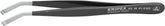 KNIPEX Tools 92 16 01 ESD Stainless Steel Positioning Tweezers-35°Angled-ESD, 4-3/4"