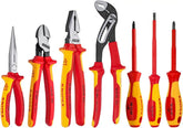 KNIPEX 989825US 7-Piece 1000V Insulated Pliers, Cutters, and Screwdriver Commercial Tool Set (9K989825US)