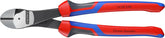 Knipex 7422250SBA 10-Inch High Leverage Angled Diagonal Cutters - Comfort Grip