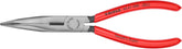 KNIPEX Tools - Long Nose Pliers With Cutter, 40 Degree Angled (2621200), 8 inches