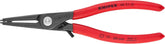 KNIPEX Tools 48 31 J2 Precision Circlip Snap-Ring Pliers with Limiter, Internal Straight