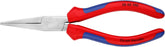 KNIPEX Tools - Long Nose Pliers Without Cutter, Flat Tips, Multi-Component (3845190)