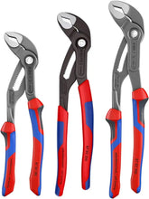KNIPEX - 9K 00 80 05 US Tools - 3 Piece Multi-Component Cobra Set (7, 10, & 12) (9K008005US) | Multi-Component Handles | Steel Construction | 3-Piece Set | 7 Inch Length | 10 Inch Length | 12 Inch Length | Precision Grip