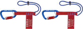 KNIPEX Tools 00 50 06 T BKA Tool Tethering Adaptor Straps with Captive Eye Carabiner, 13"