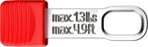 KNIPEX Tools 00 62 10 TR SBA 10 Pc KNIPEXTEND TetheredTool Clips, Red