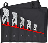 KNIPEX Tools 00 19 55 S4 Pliers Wrench 5Piece Set with Tool Pouch