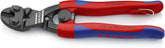 Knipex Tools 71 22 200 T BKA 8" Angled High Leverage Cobolt Cutters, Tether Attachment-Comfort Grip,