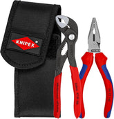 KNIPEX Tools 00 20 72 V06 2 Pc Mini Pliers in Belt Pouch - Cobra® and Needle-Nose
