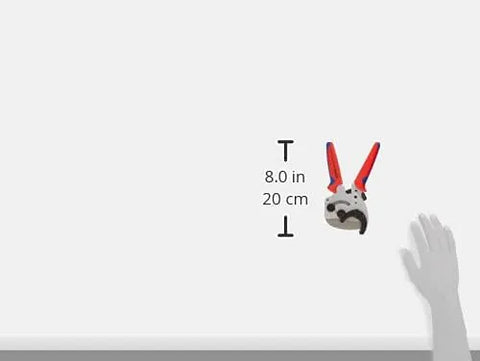 KNIPEX Tools - PVC Pipe Cutter, Chrome, Multi-Component (902540)
