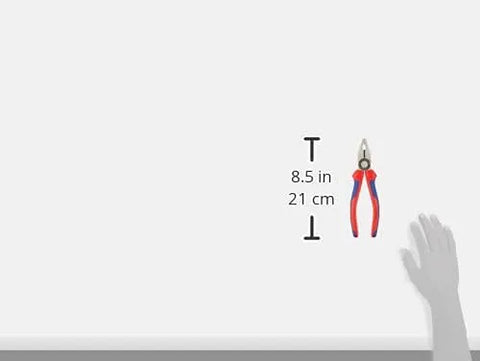 KNIPEX 03 02 180 Comfort Grip Combination Pliers, 7.25-Inch