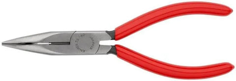 KNIPEX Tools - Long Nose Pliers With Cutter, 40 Degree Angled (2521160), 6-1/4 inches