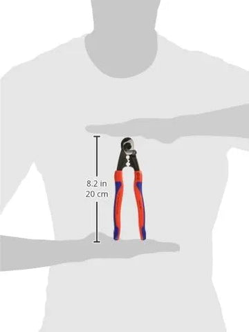 Knipex Tools 95 62 190 Wire Rope Cutters, 7 1/4-Inch, Comfort Grip