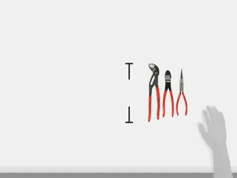 Knipex Tools 00 20 08 US2 Long Nose, Diagonal Cutter, and Cobra Pliers 3-Piece Tool Set