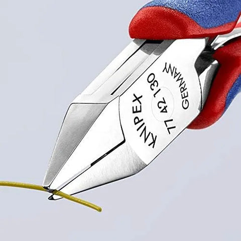 KNIPEX Tools 5-1/4" Electronics Diagonal Cutter, Ergonomic Grip (7742130)