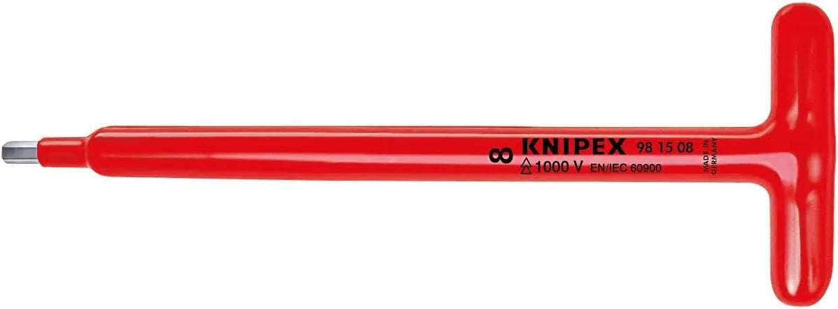KNIPEX 98 15 05 1,000V Insulated T Handle Hex Driver
