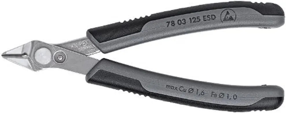 KNIPEX Tools 78 03 125 ESD Electronic Super-Knips, 5-Inch