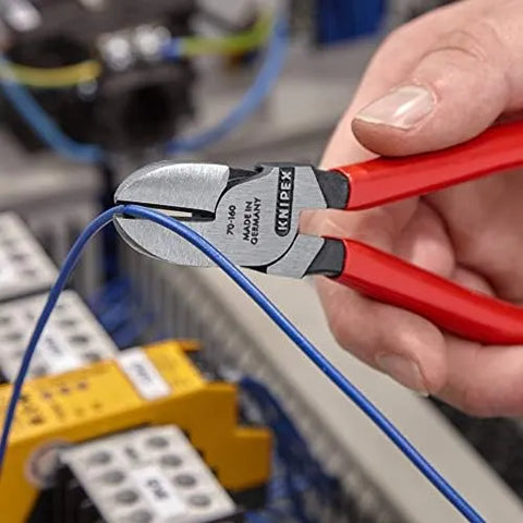 KNIPEX 70 01 160 Diagonal Cutters, 6.25-Inch | side-cutting-pliers