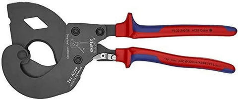 KNIPEX Tools 95 32 240 SR US, Ratcheting ASCR Cutter Cable Cutter