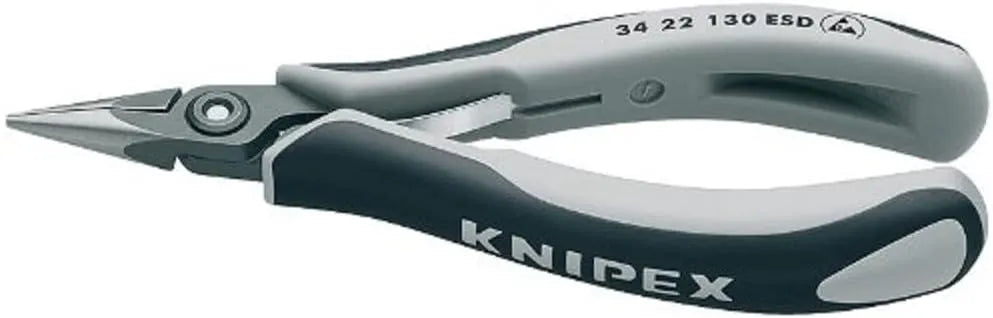 KNIPEX Tools 34 22 130 ESD Precision Electronics Gripping Pliers, 5.25-Inch