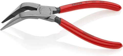 KNIPEX - 38 71 200 Tools - Long Nose Pliers Without Cutter, Angled (3871200)