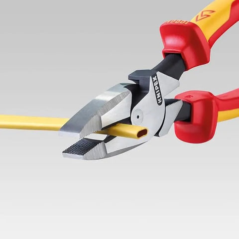 KNIPEX Tools 09 08 240 SBA 9.5-Inch Insulated Ultra-High Leverage Lineman's Pliers