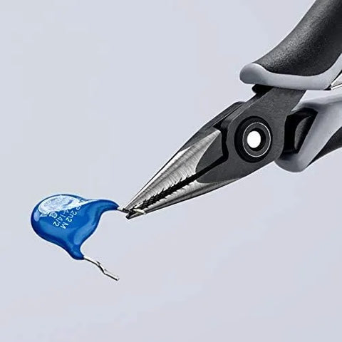 Knipex Tools 34 52 130 ESD Electronics Pliers, Half Round Cross Hatch Jaws, 5.25"