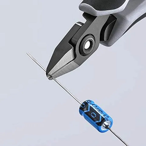 KNIPEX 5" Precision Electronics Side Cutter ESD w/Pointed Head, Ergonomic Grip (7932125ESD)