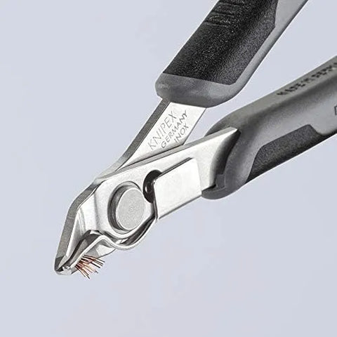 KNIPEX - 78 13 125 ESD Tools - Electronics Super-Knips, INOX Steel, ESD (7813125ESD), 5-Inch with Lead Catcher