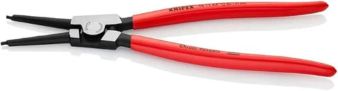 KNIPEX Tools - Circlip Pliers, External, Straight, 3 11/32"-5 1/2" Shaft Dia. (4611A4), 12.75 , Black