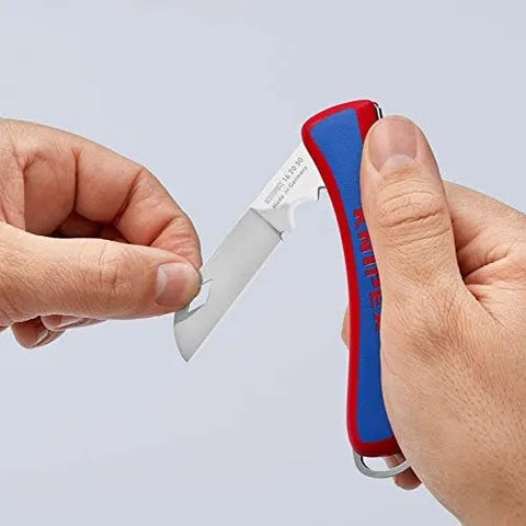 KNIPEX Tools 16 20 50 SB Electrician's Folding Knife, 8-Inch