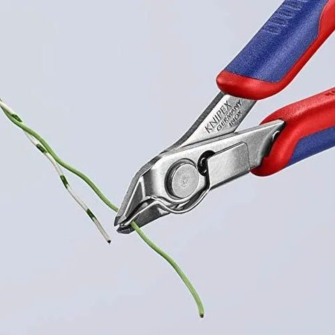 KNIPEX - 78 13 125 Tools - Electronics Super-Knips, INOX Steel, Multi-Component (7813125), 5-Inch with Lead Catcher