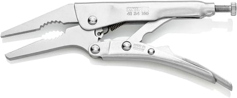 KNIPEX - 41 34 165 Knipex Tools LP - 4134165 6-1/4" Grip Pliers w/Long, Narrow Jaw, Nickel Plated
