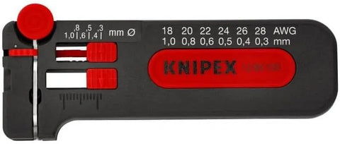 KNIPEX 12 80 100 SB Awg 18-28 Mini Wire Stripping Tool