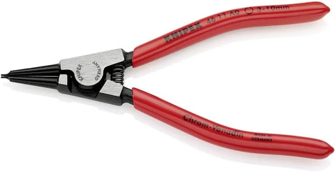 KNIPEX Tools - Circlip Pliers, External, Straight, 1/8"-25/64" Shaft Dia. (4611A0), 5.75