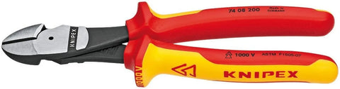 KNIPEX - 74 08 200 US Tools - High Leverage Diagonal Cutters, 1000V Insulated (7408200US)