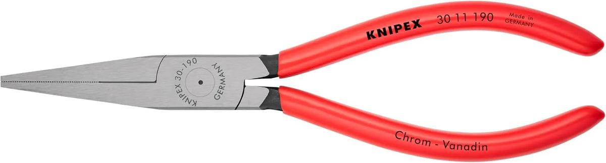 KNIPEX Tools - Long Nose Pliers, Flat Tips (3011190)