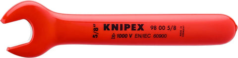 KNIPEX 98 00 5/8 1,000V Insulated 5/8 Open End Wrench