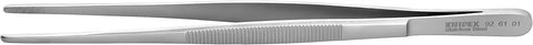 KNIPEX Tools Stainless Steel Gripping Tweezers-Blunt Tips, 8"