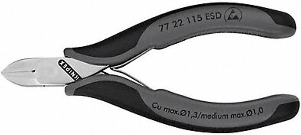 KNIPEX Tools 77 22 115 Electronics Diagonal Cutter, 4.5-Inch