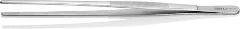 KNIPEX Tools 92 61 02 Stainless Steel Gripping Tweezers-Blunt Tips, 11-3/4"