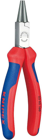 KNIPEX 22 02 160 Round Nose Pliers, Comfort Grip Handles 6.25-Inch