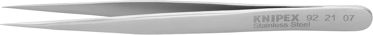 KNIPEX Tools 92 21 07 Stainless Steel Gripping Tweezers-Needle Point Tips, 4-1/2"