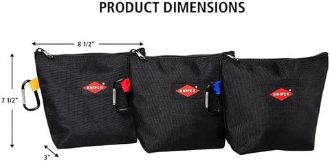 KNIPEX Tools 9K 00 80 178 US Stand-Up Tool Bag - 3-Pack, Empty